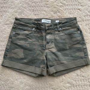 Green camo shorts